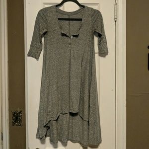 Free People high low long knit tee